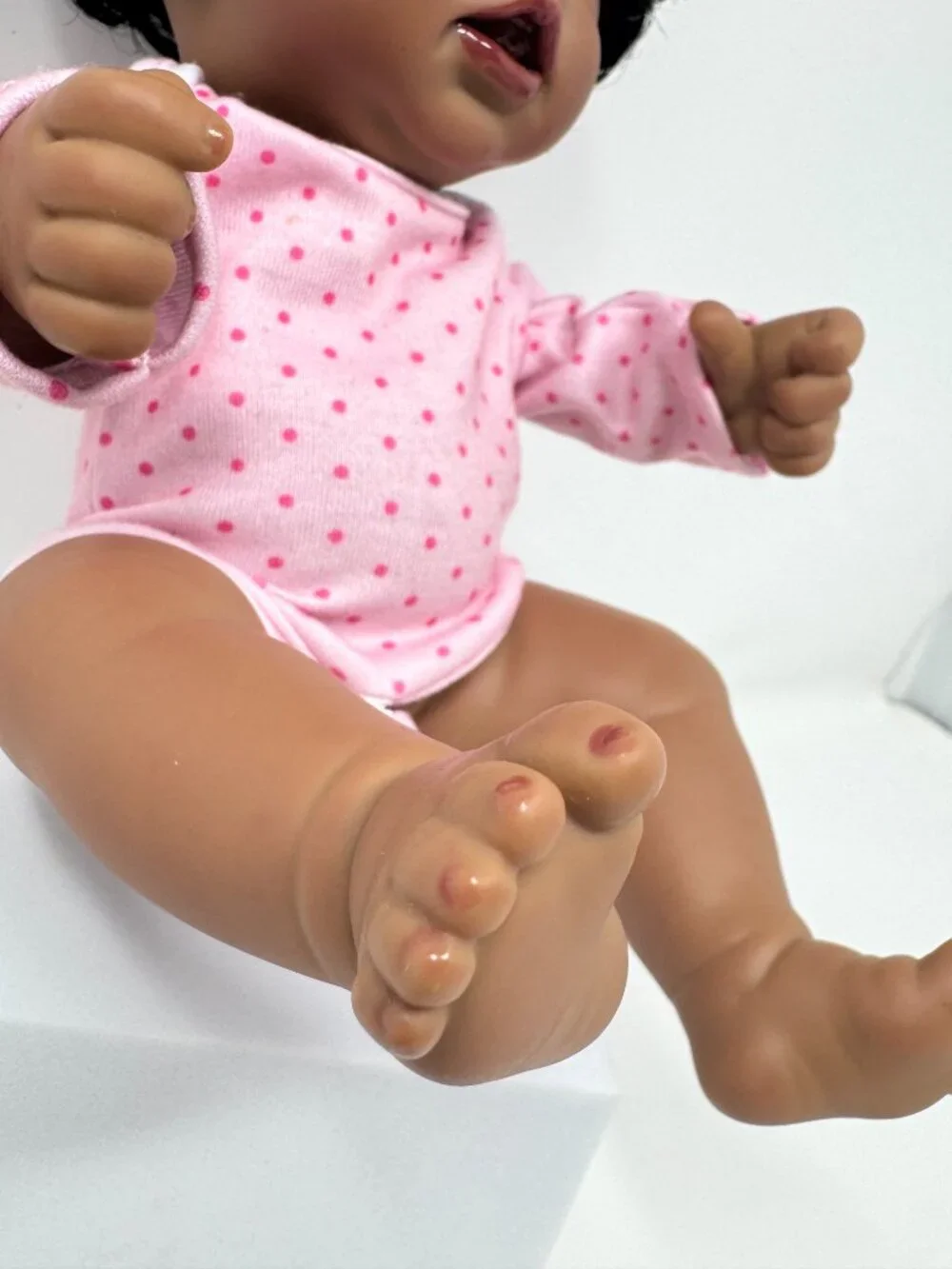 Realistic African American Baby Doll 12
